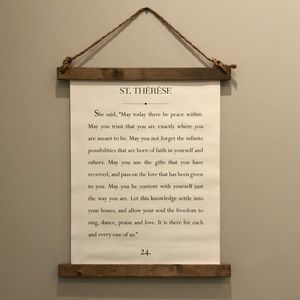 Hanging Canvas Word Art